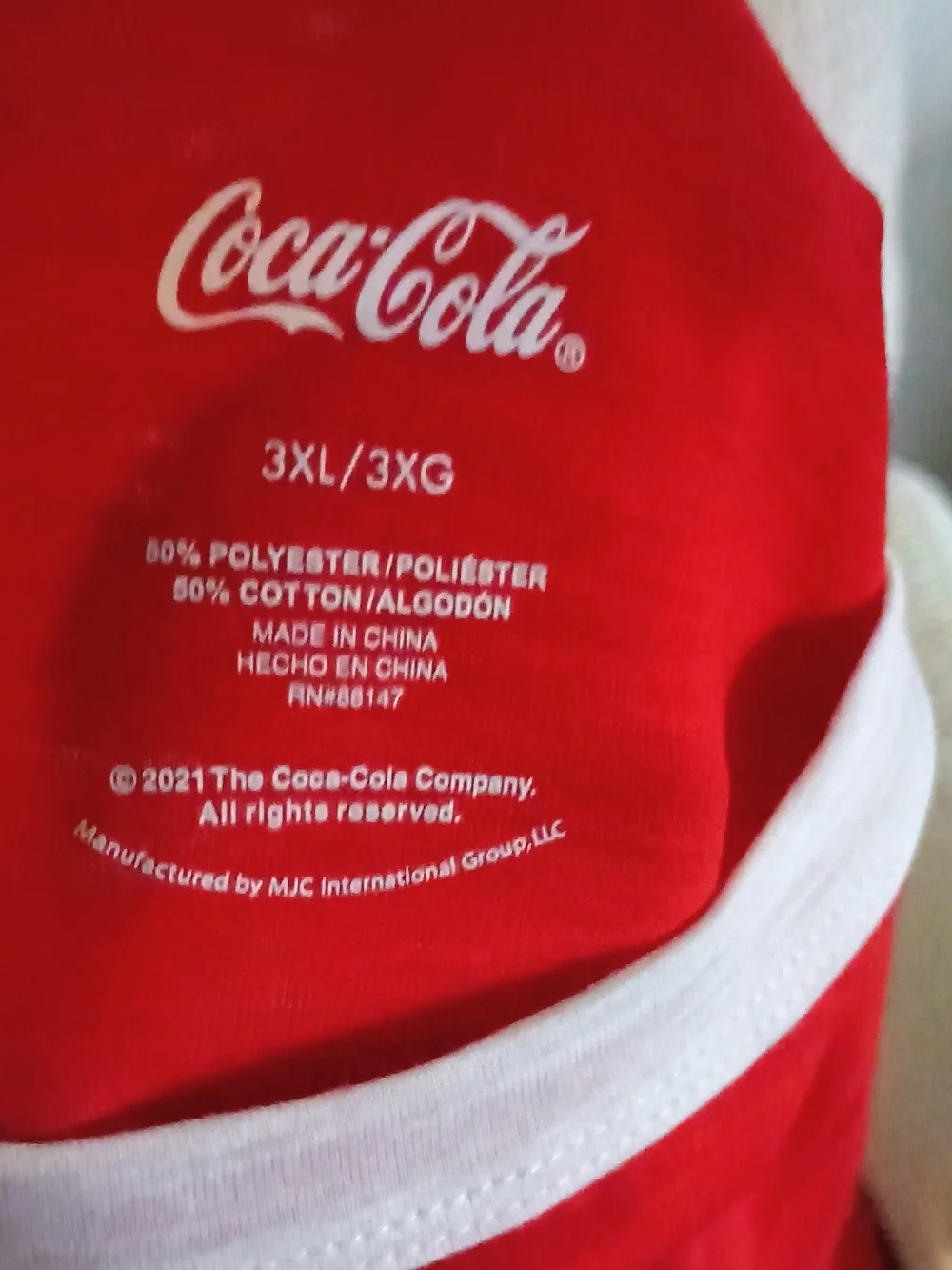 Coca Cola Red and White Women’s Three-Piece Pajama Set